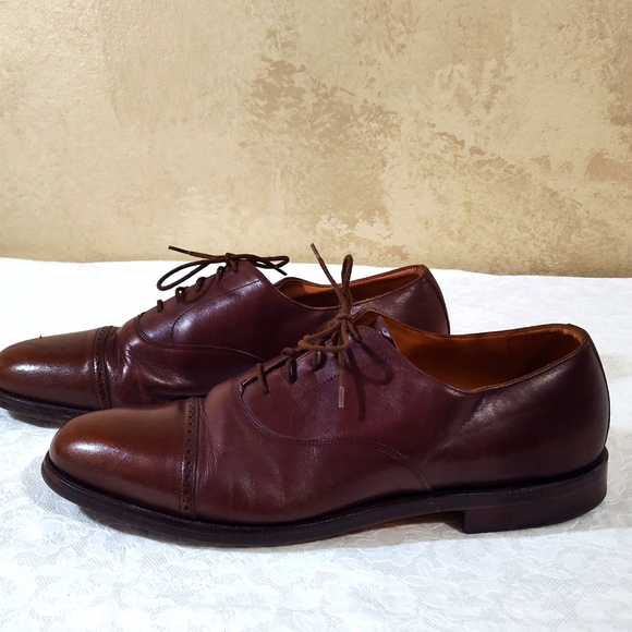 Ballys of Switzerland Men's Brown Cap Toe Dress Shoe - Bally Shoe Bags Included - Picture 9 of 16